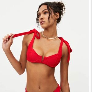 Beach Riot M Red Blair Top - Brand New
